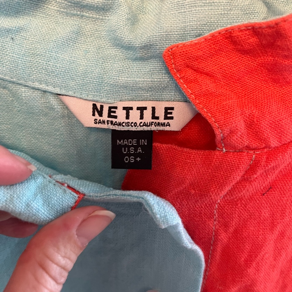 Nettle Studios Button Up Linen Dress